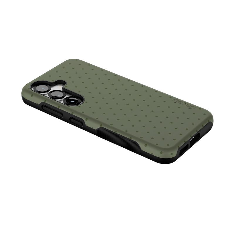 On the Dot | Olive Green Polka Dot Case