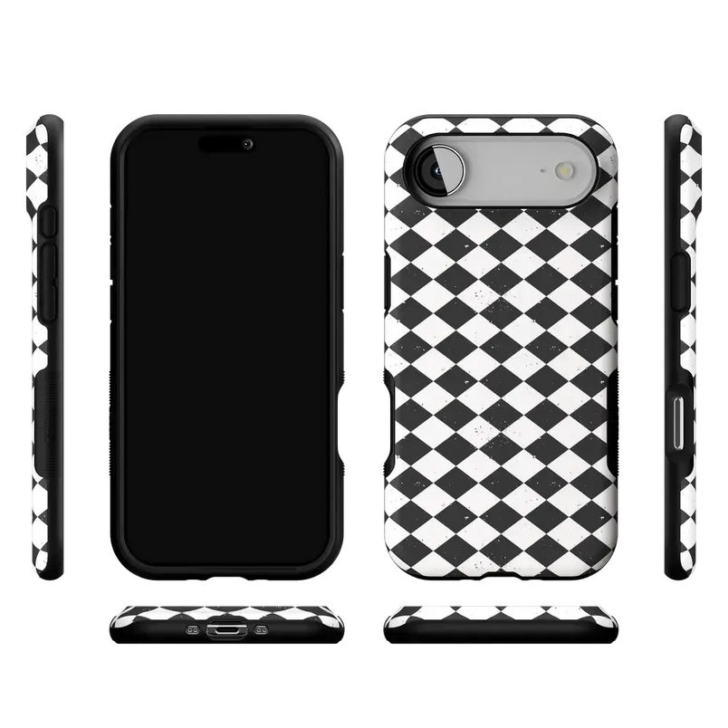 Salem's Hex | Black & White Checkered Case