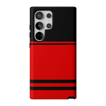 Go Canes | Black & Red Striped Case - Galaxy S24 Ultra