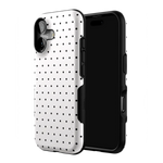 On the Dot | White Polka Dot Case