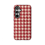 Scarlet Stitch | Red Houndstooth Case
