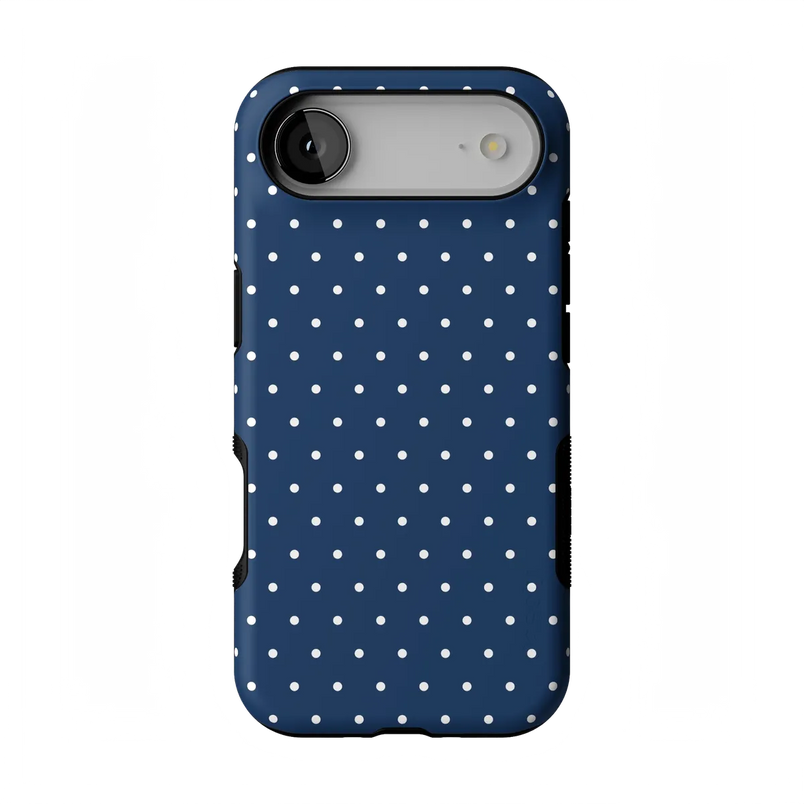 On the Dot | Navy Polka Dot Case