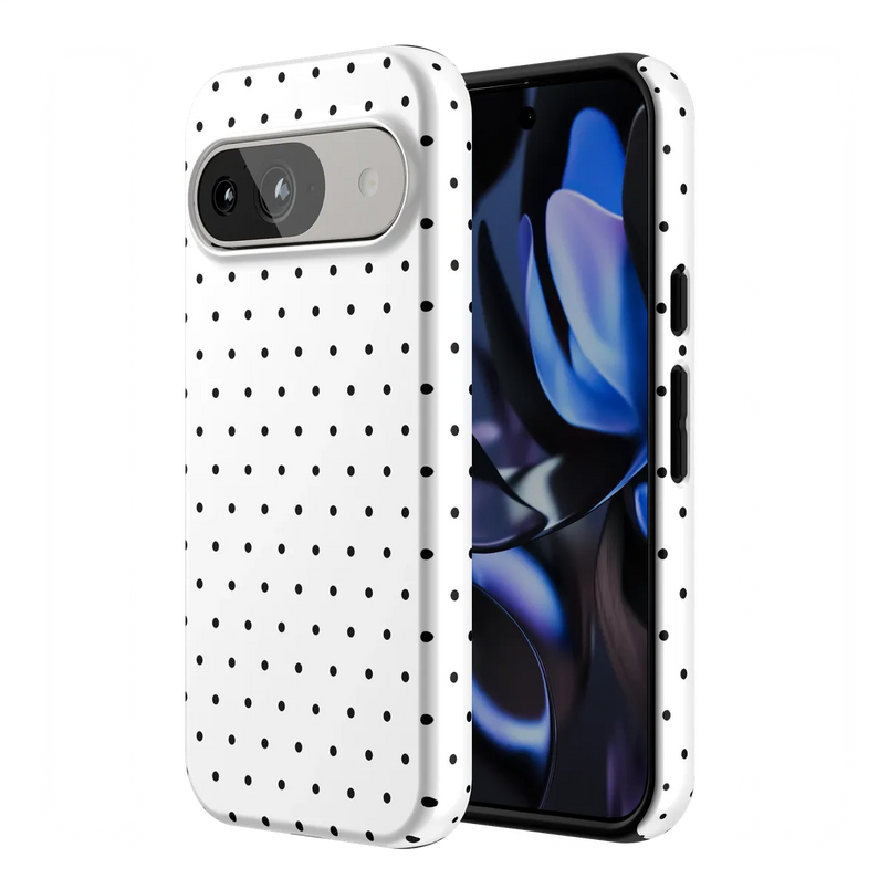On the Dot | White Polka Dot Case