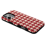 Scarlet Stitch | Red Houndstooth Case