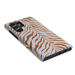 Untamed | Brown & Blue Zebra Case
