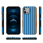 Go New York | Blue & Orange Stripes Case
