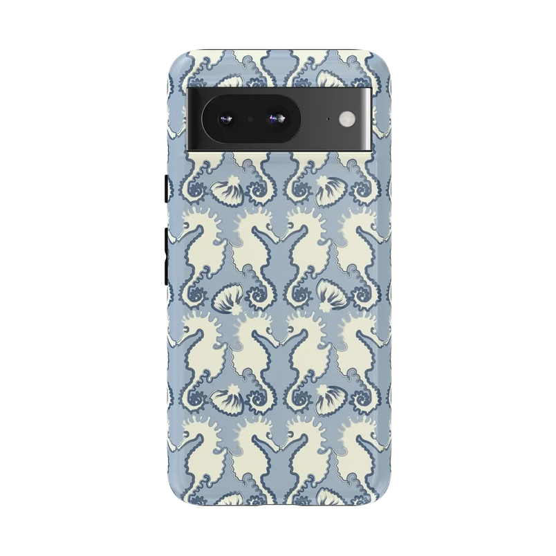 Seahorse Drift | Coastal Blues Case - Google Pixel 8