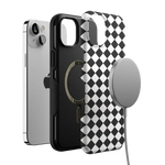 Salem's Hex | Black & White Checkered Case