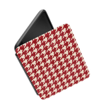 Scarlet Stitch | Red Houndstooth Kindle Case