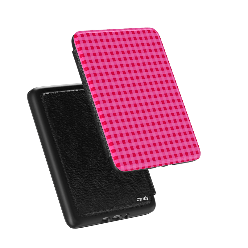 Sweet Jam | Hot Pink Gingham Kindle Case