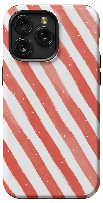 Candy Cane Lane | Peppermint Stripes Case Phone Case Casetry Essential + MagSafe® iPhone 15 Pro Max 