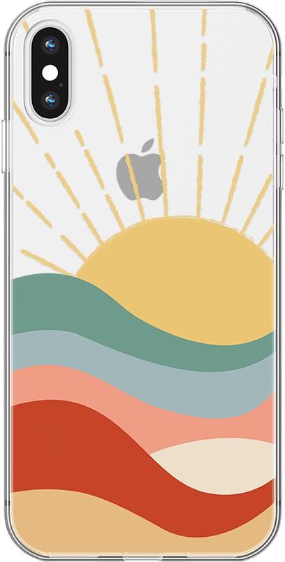 Here Comes the Sun | Colorblock Sunset Case iPhone Case get.casely Classic + MagSafe® iPhone 15 Pro Max 