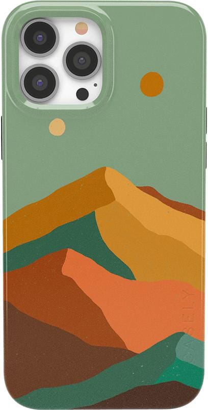 Endless Peaks | Colorblock Mountain Case iPhone Case get.casely Classic + MagSafe® iPhone 13 Pro