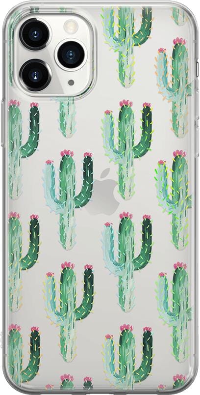 Lookin' Sharp | Cactus Patterned Clear Floral Case iPhone Case get.casely Classic iPhone 11 Pro 