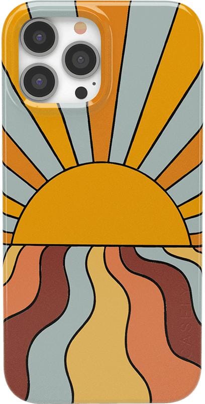 Shine On | Retro Sunset Case iPhone Case get.casely Classic + MagSafe® iPhone 13 Pro Max 