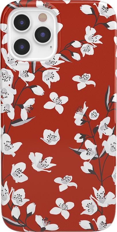Floral Forest | Red Cherry Blossom Floral Case iPhone Case get.casely Classic iPhone 12 Pro Max 