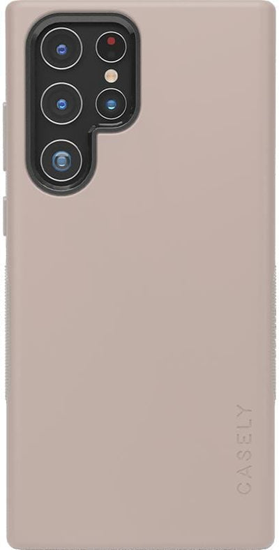Taupe on Nude Samsung Case get.casely Bold Galaxy S22 