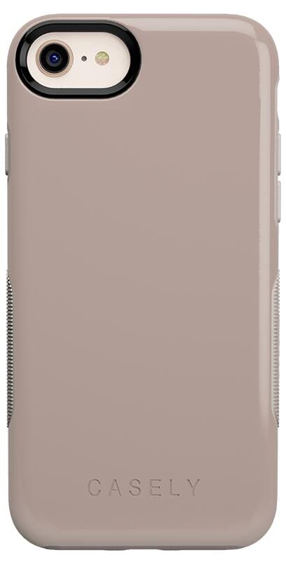 Taupe on Nude | Solid Beige Color Minimalist Case iPhone Case get.casely Bold iPhone SE (2020 & 2022)
