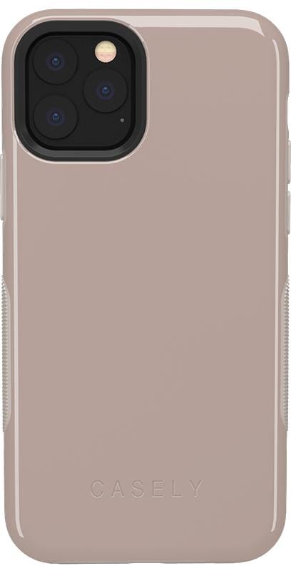 Taupe on Nude | Solid Beige Color Minimalist Case iPhone Case get.casely Bold iPhone 11 Pro Max