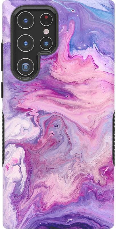 Tie Dying Over You | Purple Marble Samsung Case Samsung Case get.casely Bold Galaxy S22 Ultra 
