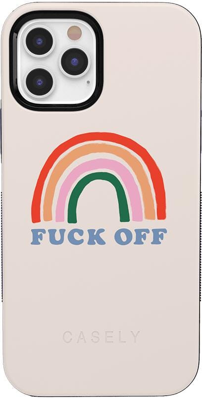 An Ode to 2020 | F*ck Off Rainbow Case iPhone Case get.casely Bold iPhone 12 Pro Max 