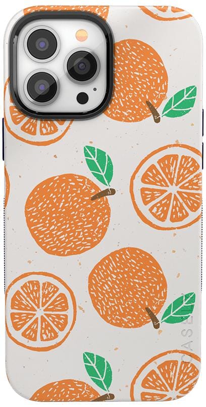 Main Squeeze | Orange Stamped Case iPhone Case get.casely Classic + MagSafe® iPhone 13 Pro 