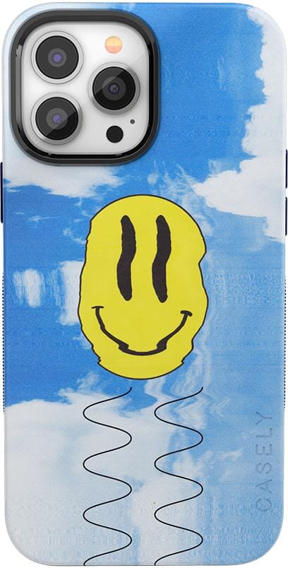 On Cloud Nine | Glitch Smiley Face Case iPhone Case get.casely Classic + MagSafe® iPhone 13 Pro Max 