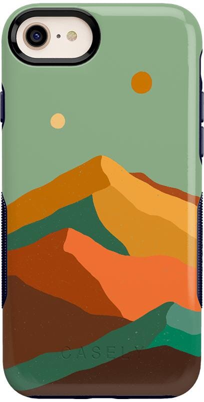 Endless Peaks | Colorblock Mountain Case iPhone Case get.casely Classic + MagSafe® iPhone 13 Pro