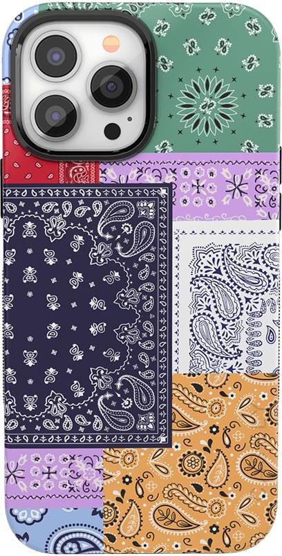 Swatch It Up | Patchwork Bandana Case iPhone Case get.casely Classic + MagSafe® iPhone 13 Pro Max 