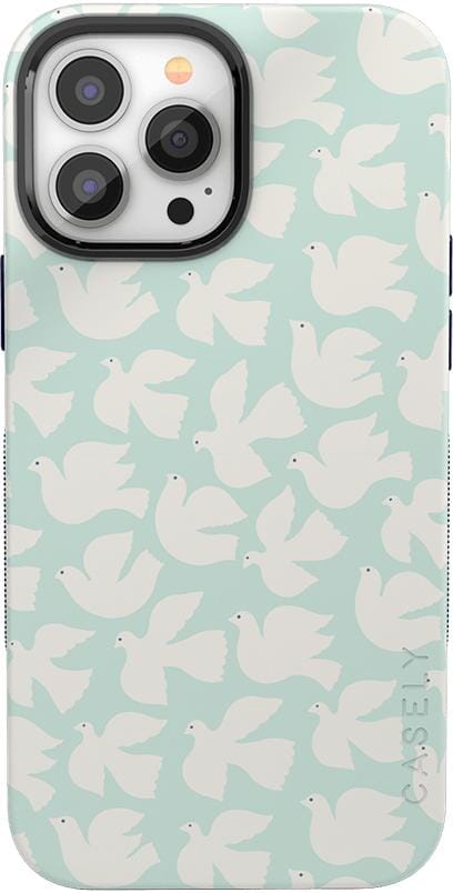 Love Birds | White Doves Case iPhone Case get.casely Classic + MagSafe® iPhone 13 Pro Max 