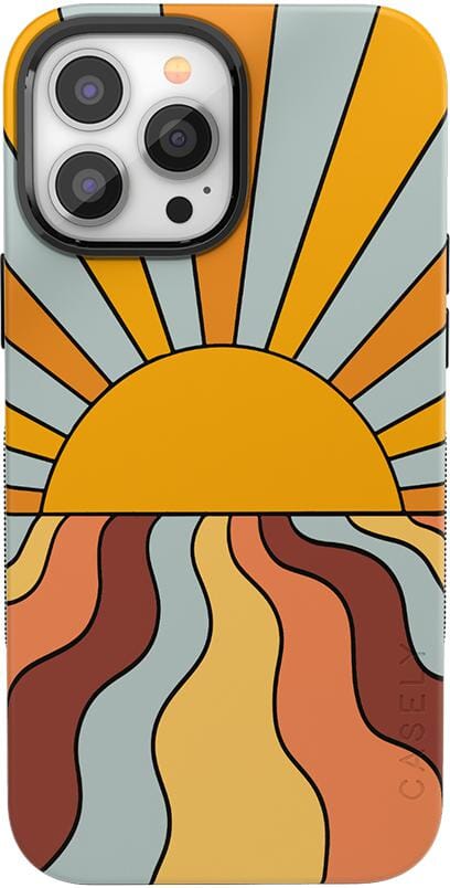 Shine On | Retro Sunset Case iPhone Case get.casely Classic + MagSafe® iPhone 13 Pro Max 