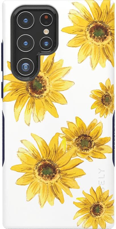 Golden Garden | Yellow Sunflower Samsung Case Samsung Case get.casely Bold Galaxy S22 Ultra 