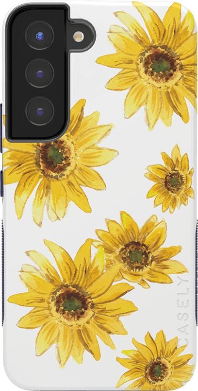 Golden Garden | Yellow Sunflower Samsung Case Samsung Case get.casely Bold Galaxy S22 