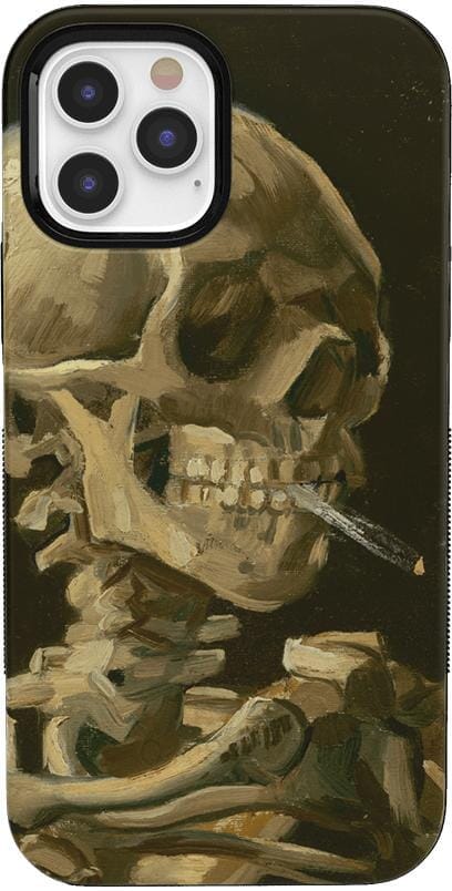 Van Gogh | Skull of a Skeleton with Burning Cigarette Phone Case iPhone Case Van Gogh Museum Bold + MagSafe® iPhone 12 Pro Max 