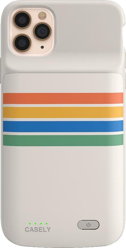 Totally Groovy | Rainbow Stripes Color Block Case iPhone Case get.casely Power 2.0 iPhone 11 Pro Max