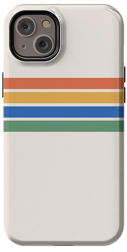 Totally Groovy | Rainbow Stripes Color Block Case iPhone Case get.casely Essential + MagSafe® iPhone 14 Plus 