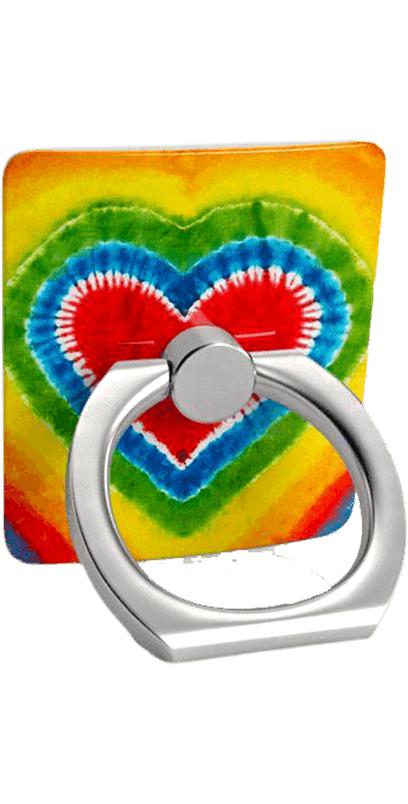 I Heart Tie Dye | Rainbow Heart Phone Ring Phone Ring get.casely 