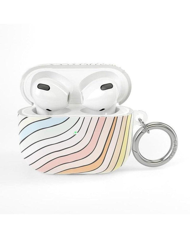 AirPods 3 Case SHOPSTORM_HIDDEN_PRODUCT Casely Club Ride The Wave | Pastel Rainbow Lined AirPods 3 Case 