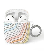 AirPods Case SHOPSTORM_HIDDEN_PRODUCT Casely Club Ride The Wave | Pastel Rainbow Lined AirPods Case 