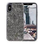 All That Glitter | Charcoal Silver Crystal Case iPhone Case get.casely 
