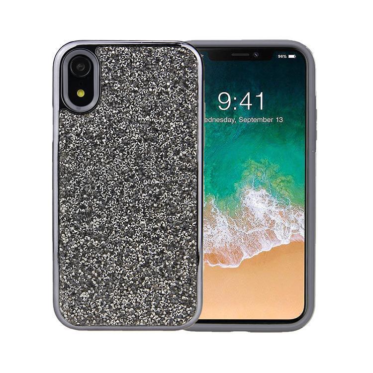 All That Glitter Charcoal Silver Crystal Case