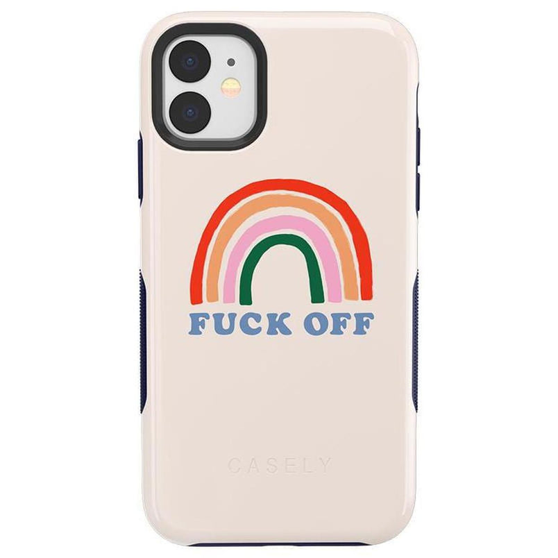 An Ode to 2020 | F*ck Off Rainbow Case iPhone Case get.casely Bold iPhone 11 