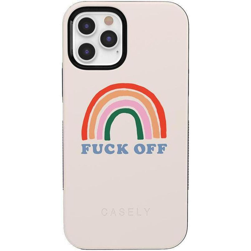 An Ode to 2020 | F*ck Off Rainbow Case iPhone Case get.casely Bold iPhone 12 Pro Max 