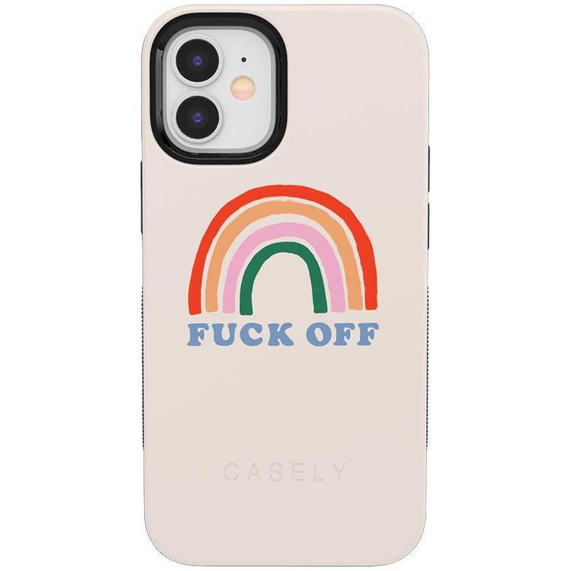 An Ode to 2020 | F*ck Off Rainbow Case iPhone Case get.casely Bold iPhone 12 