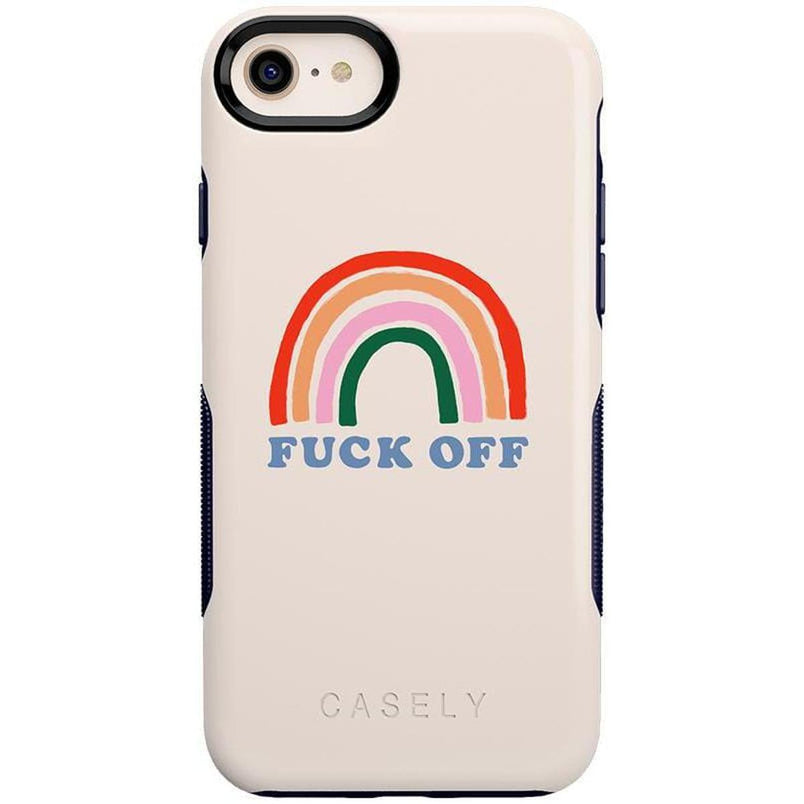 An Ode to 2020 | F*ck Off Rainbow Case iPhone Case get.casely Bold iPhone SE (2020 & 2022) 