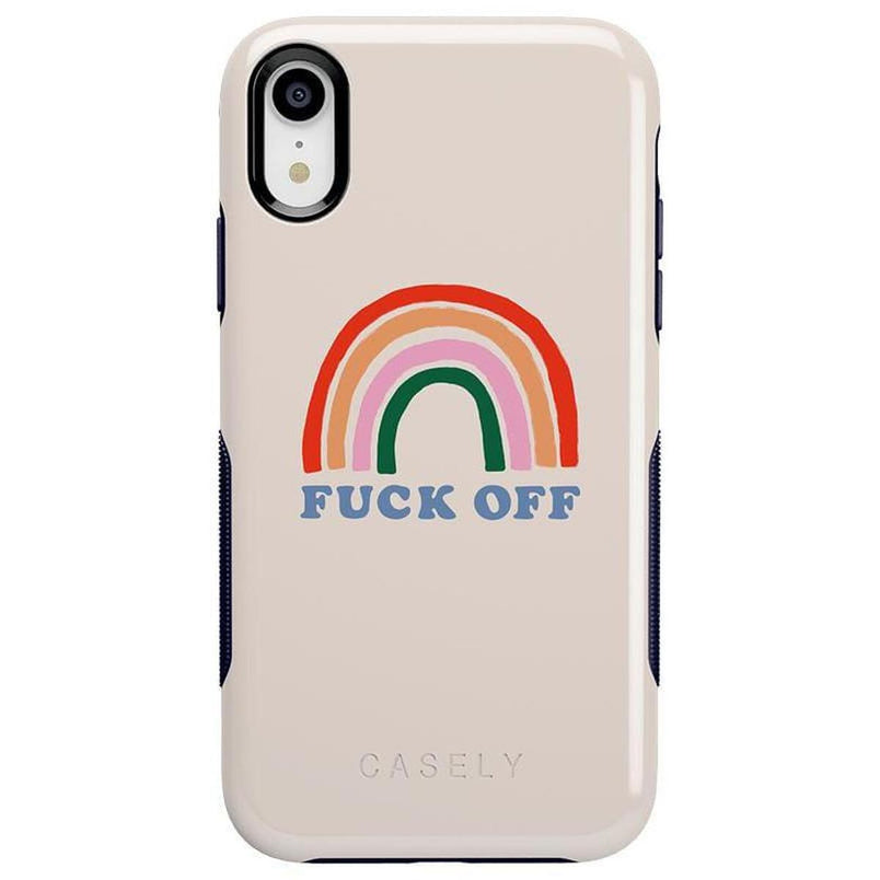 An Ode to 2020 | F*ck Off Rainbow Case iPhone Case get.casely Bold iPhone XR 