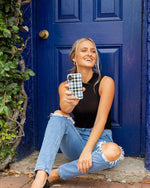 As if! | Light Blue Plaid Case iPhone Case get.casely 