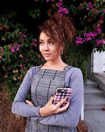 As if! | Light Purple Plaid Case iPhone Case get.casely 