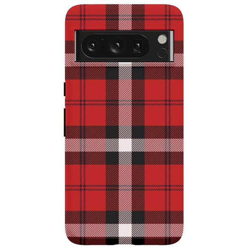 As if! | Red Plaid iPhone Case Phone Case get.casely Essential Google Pixel 8 Pro