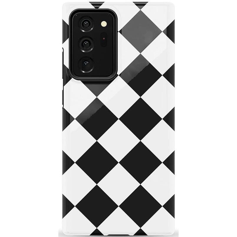 Black Checkerboard | High Contrast Design Case Phone Case Casetry Essential Galaxy Note 20 Ultra